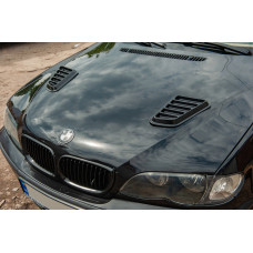 Универсальные накладки на капот DPT (2 шт, черный глянец)