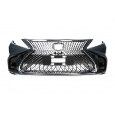 Передній бампер Lexus LS style в зібраному вигляді для Toyota Camry 2018-2023 рр