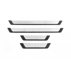 Накладки на пороги Omsa Flexill (4 шт, нерж) для Hyundai IX-35 2010-2015 рр