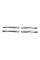 Хромированные Накладки на Ручки (Нержавейка) 4 шт, OmsaLine - Итальянская нержавейка (с отверстием) для Renault Clio III 2005-2012 гг