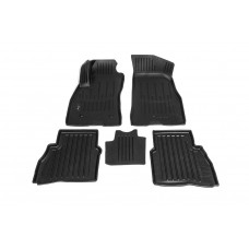Коврики резиновые Stingray 3D (5 шт, полиуретан) для Fiat Doblo II 2010-2022 гг