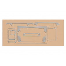 Декор на панель Алюміній для Honda CRV 2007-2011 рр