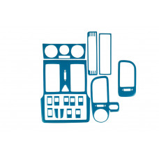 Накладка на панель приборов (синий) для Toyota Corolla 1993-1998 гг