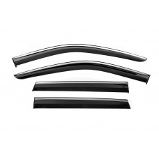 Вітровики з хромованим молдингом Niken Luxury (4 шт) для Jeep Grand Cherokee WK2 2010-2021 рр