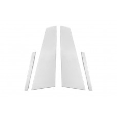 Накладки на дверні стійки (4 шт, нерж) для Maserati Quattroporte 2013-2023 рр