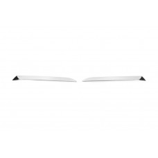 Кути на передній бампер (2 шт, нерж) для Skoda Kamiq 2019- рр