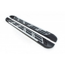 Бокові пороги Sunrise (2 шт., Алюміній) для Nissan NP300 1999-2015 рр