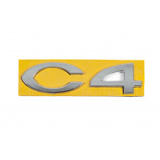 Надпись C4 8665.Y4 (108мм x 30мм) для Citroen C-4 2004-2010 гг