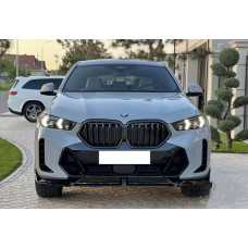Накладка на передній бампер Paradigm Black Knight (для M-Sport, 2023-2025) для BMW X6 G06 2019- рр