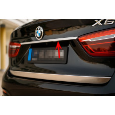 Хром планка над номером для BMW X6 F-16 2014-2019 рр