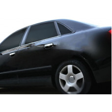 Нижние молдинги стекол (6 шт., нерж) для Ауди A4 B7 2004-2008 гг