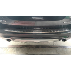 Накладка на задний бампер Carmos (2018-2020, нерж) для BMW X3 G01 2018- гг