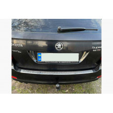 Накладка на задний бампер Carmos (SD/SW, нерж) для Skoda Octavia II A5 2010-2013 гг