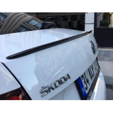 Спойлер LIP (Sunplex, чорний) (115,4см *6см) для Skoda Octavia III A7 2013-2019 рр