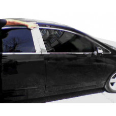 Накладки на дверные стойки из нержавеющей стали (6 шт) для Citroen C-5 2008-2017 гг