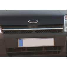 Хром накладка на решетку радиатора (1 шт., нерж. сталь) OmsaLine - Итальянская Нержавейка для Ford Connect 2002-2006 гг