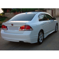 Накладка на задний бампер (грунтованная под покраску) для Honda Civic Sedan VIII 2006-2011 гг