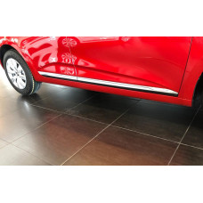 Накладки на дверной молдинг из нержавеющей стали OmsaLine - Итальянская Нержавейка для Renault Clio V 2019- гг