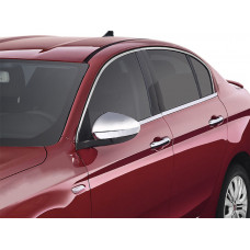Повна окантовка вікон (нерж) Sedan/HB (4 штуки) для Fiat Tipo 2016- рр