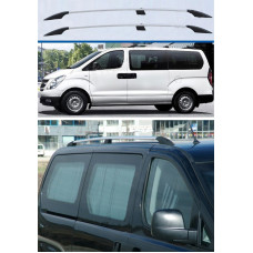 Хромированные рейлинги Пластиковые ножки для Hyundai H300, H1, Starex 2008-2020 гг