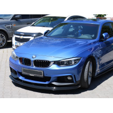 Передняя губа на бампер для M-Sport (черная) для BMW 4 серия F-32 2012-2020 гг
