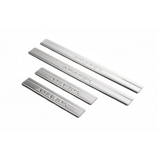 Накладки на пороги OmsaLine (4 шт, нержавейка) для Volkswagen Amarok 2010-2022 гг