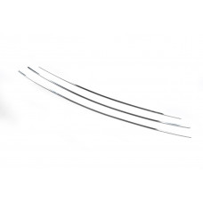 Хром Накладки на Решетку (3 шт, Нержавейка) Carmos - Турецкая Нержавеющая Сталь для Peugeot 407 2004-2011 гг