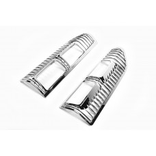 Хром Накладки на Задние Фонари (2 шт, пластик) для Opel Vivaro 2015-2019 гг