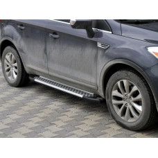 Боковые Подножки Allmond Grey (2 шт., Алюминий) для Ford Kuga 2008-2013 гг