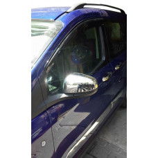 Накладки на Зеркала (2 шт., пластик) Carmos, 2014-2017 для Ford Courier