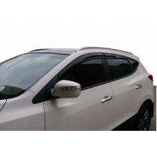 Накладки на ручки (4 шт, нерж) Без чіпа, Carmos - Турецька сталь для Hyundai IX-35 2010-2015 рр