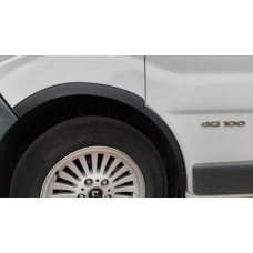 Расширители колесных арок (4 шт, черные) 2001-2007, черный пластик для Nissan Primastar