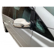 Накладки на дзеркала (2004-2010, Viano, 2 шт, нерж) для Mercedes Vito W639 рр