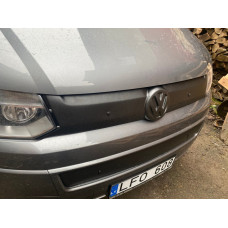 Зимняя накладка на верхнюю решетку радиатора Матовый для Volkswagen T5 2010-2015 гг