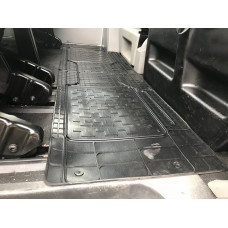 Задние резиновые коврики (2 шт, Polytep) для Volkswagen T5 Multivan 2003-2010 гг
