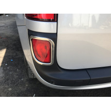 Окантовка задних отражателей (2 шт, нержавейка) для Renault Kangoo 2008-2020 гг