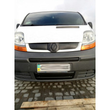 Зимняя нижняя накладка на решетку (под номером) 2001-2007, Матовый для Renault Trafic