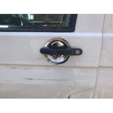 Хромированные Накладки Под Ручки Дверей (Нержавейка) 4 штуки. OmsaLine - Итальянская Нержавейка для Volkswagen T6 2015-2024 гг