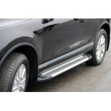 Боковые Подножки Line (2 шт., Алюминий) для Volkswagen Touareg 2010-2018 гг