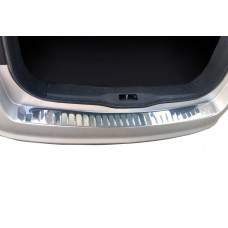 Накладка на задний бампер OmsaLine Глянец (SW, нержавейка) для Opel Astra H 2004-2013 гг