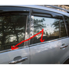 Окантовка окон Нержавейка Carmos - Турецкая Нержавеющая Сталь для Chery Tiggo 1 2005-2016 гг