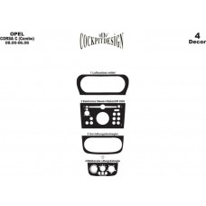 Накладки на Панель Приборов Карбон для Opel Combo 2002-2012 гг