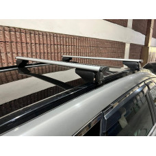 Багажник (поперечини) на інтегровані рейлінги Wizard V2 (2 шт) 115 см, Чорний для Lexus UX 2018- рр