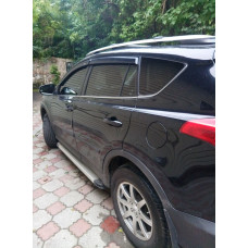 Широкие ветровики (4 шт, HIC) для Toyota Rav 4 2013-2018 гг