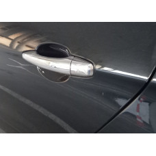Хромированные Накладки на Ручки (4 шт., Нержавейка) OmsaLine - Итальянская Нержавейка для Citroen C-4 2010-2018 гг