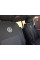 Авточехлы (Эко-кожа и Ткань, Premium) Полный салон для Volkswagen T5 Caravelle 2004-2010 гг