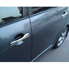 Хромированные Накладки на Ручки (4 шт., Нержавейка) OmsaLine - Итальянская Нержавейка для Mitsubishi Grandis 2003-2011 гг