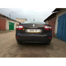 Накладка на багажник нержавейка для Renault Fluence 2009-2016 гг