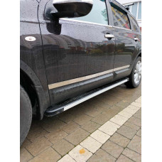 Дверные молдинги Carmos (4 шт, нержавейка) Carmos, Стандартная база для Nissan Qashqai 2007-2010 гг