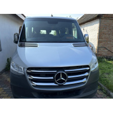 Хром накладки на решетку (широкая модель, 6 шт) для Mercedes Sprinter W907/W910 2018- гг
